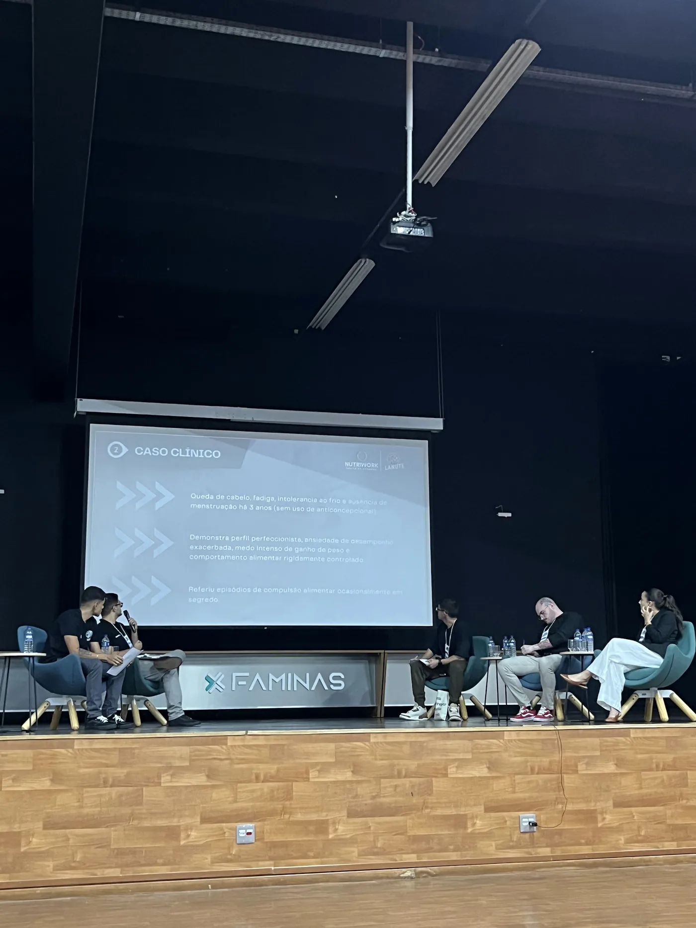Roda de conversa em um evento oficial Nutriwork